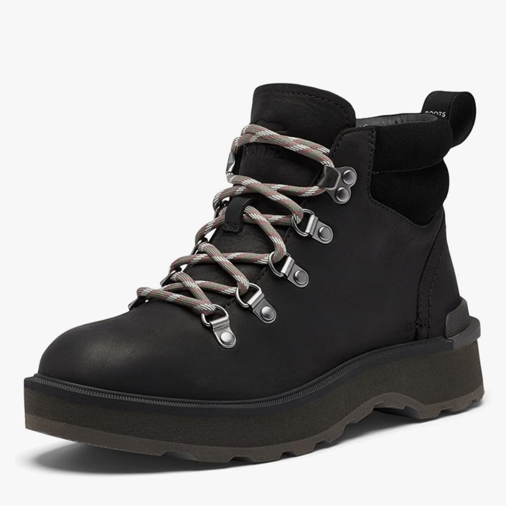 NEW SOREL Hi-Line Leather & Suede Hiker Combat Hicking Boot Women’s Size 8